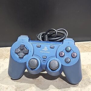 PlayStation 2 Katana PS2 Dual Force 2‎ Analog Blue Wired Controller KT2C-0101